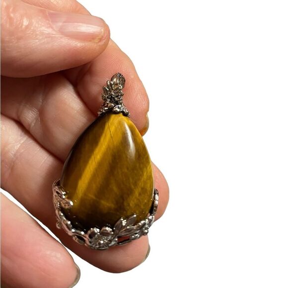 TIGER EYE WATER DROP PENDANT - Picture 5 of 5